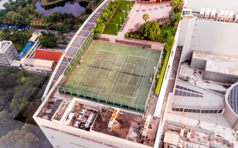 Melbourne Rooftop Tennis Court