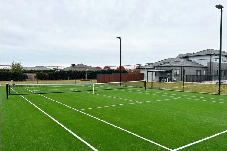 Rural Shepparton Tennis Court - opt rural tennis court builders victoria