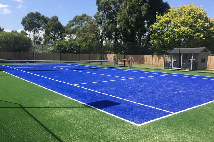 Blue Tennis Court