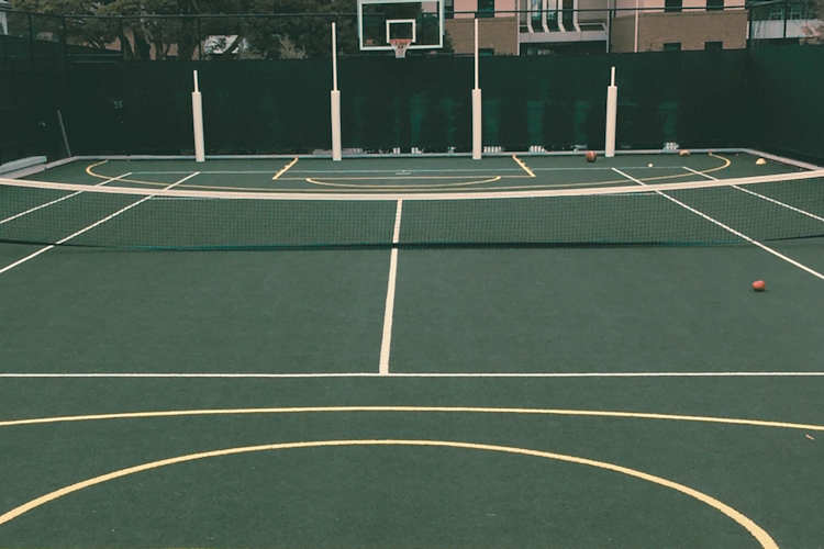 Multi purpose backyard court World Health Day