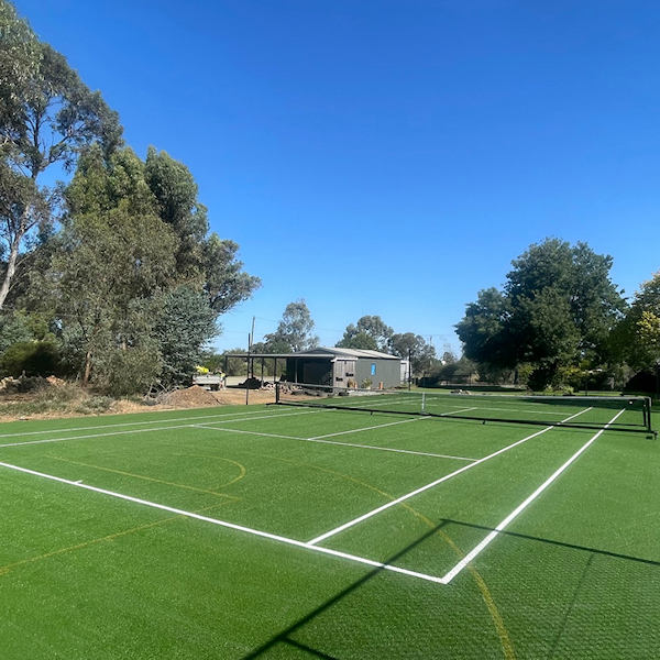 Echuca Tennis Court Build