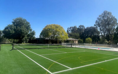Echuca Tennis Court Build